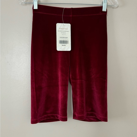 Fabletics High Waisted Velour Bike Shorts size S💥New with tags Stretchy sexy - Picture 9 of 12